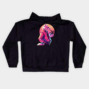 cool wolf Kids Hoodie